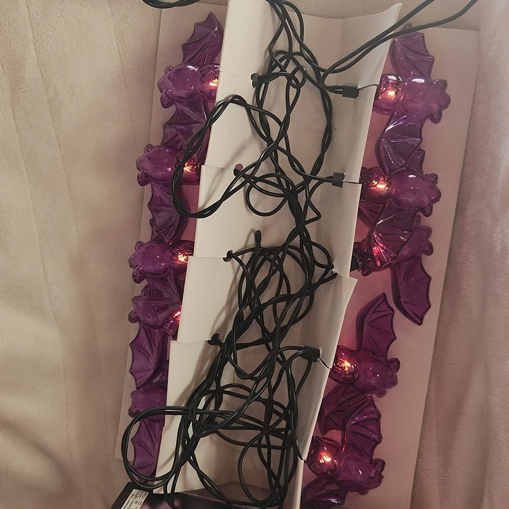 Vintage, Target,New Halloween Cute Spooky, Flickering 10 Bat Lights